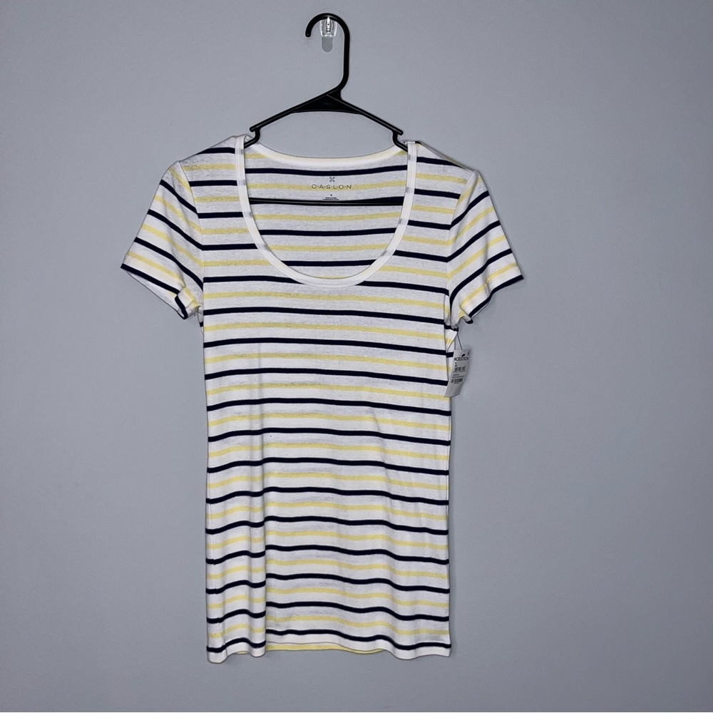 Nordstrom Yellow and Black Striped Tee